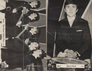 Dave Clark Five 2x Old Real Photo Brel Postcard s Please Read