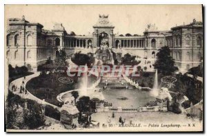 Old Postcard Marseille Palais Longchamp