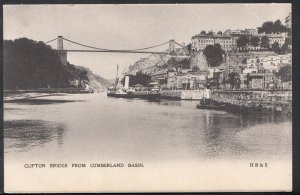Bristol Postcard - Clifton Bridge From Cumberland Basin    RS4078