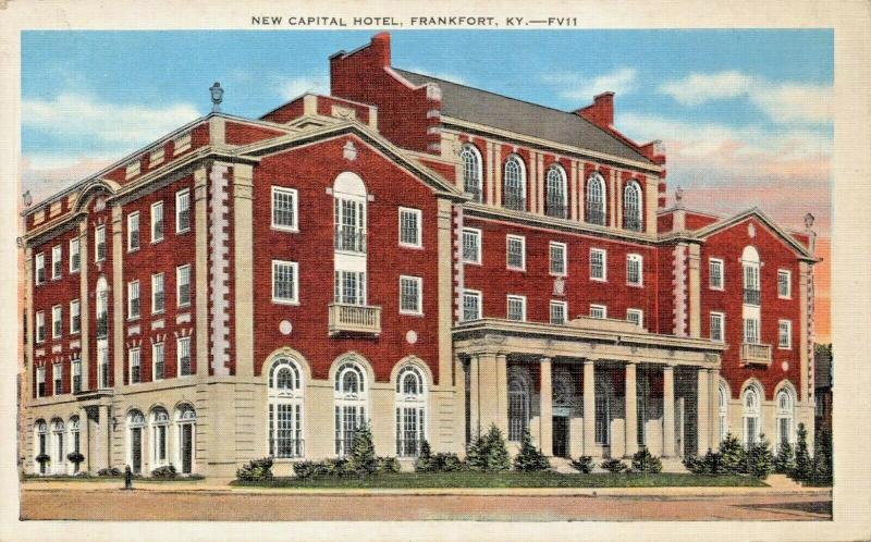 FRANKFORT KY~NEW CAPITAL HOTEL 1940 PMK-KYLE PUBLISHING COMP POSTCARD