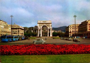 Italy Genova Della Vittoria Square Monument To The Dead