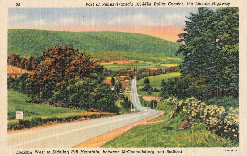 Postcard Lincoln Highway Pennsylvania