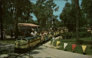 Tampa Florida FL Lowry Park Fairyland RR Passengers 1950s-60s Vintage Postcard