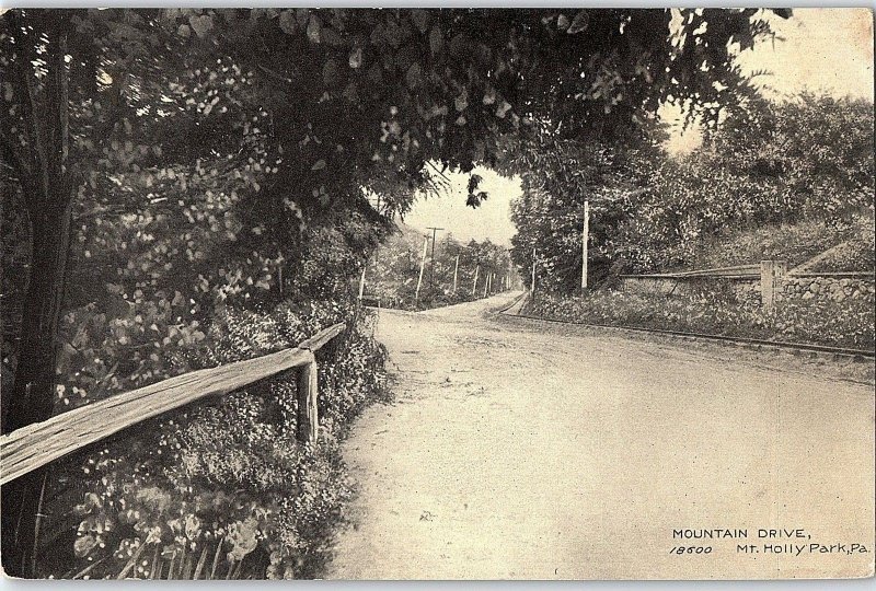C.1910 Mountain Drive, Mt. Holly Park, Pa. Postcard P127