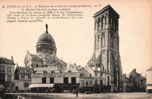 Vintage Postcard Tours La Basilique Saint-Martin Laloux Architecte Tours France