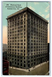 Kansas City Missouri MO Postcard National Bank Of Commerce Building 1914 Vintage