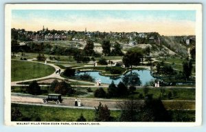 CINCINNATI, Ohio OH ~ View of WALNUT HILLS from Eden Park ca 1920s   Postcard