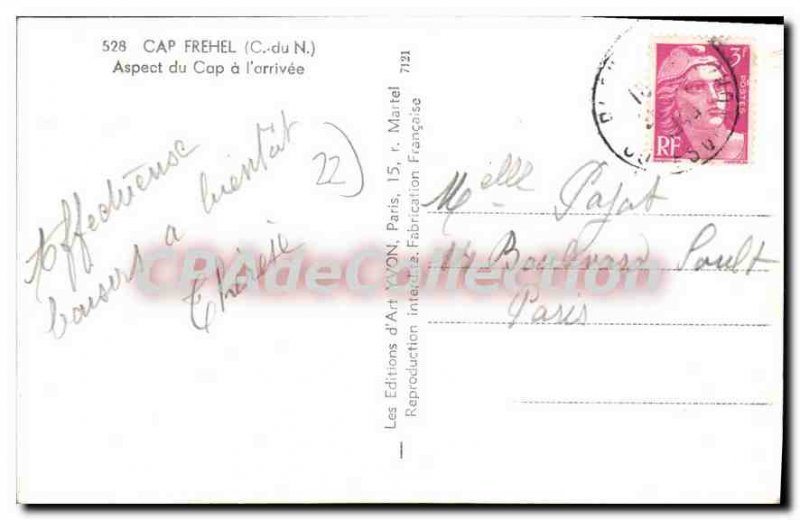 Postcard Old CAP FREHEL