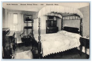 c1910 South Bedroom Kendall Holmes House Plymouth Massachusetts Vintage Postcard