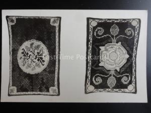 Hampshire EMBROIDERED KNEELERS in Presbytery WINCHESTER CATHEDRAL by Tuck 111