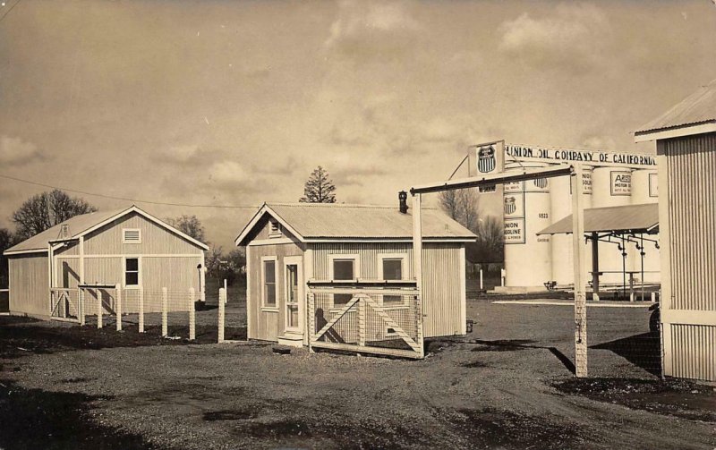 Union Oil Company of California Gasoline RPPC ca 1920s Vintage Postcard