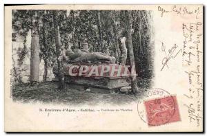 Old Postcard Environs d & # 39Agen Estillac Tomb Montluc