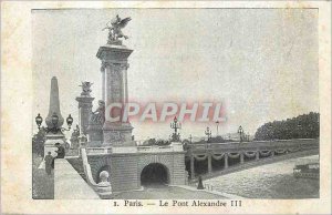 Postcard Old Paris Pont Alexandre III