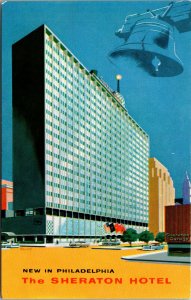 Vtg 1950s The Sheraton Hotel Philadelphia Pennsylvania PA Unused Postcard