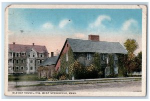 c1910's Old Day House West Springfield Massachusetts MA Posted Antique Postcard