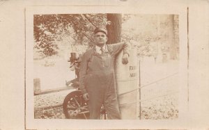 J85/ Columbus Grove Ohio RPPC Postcard c1910 Putnam Co Engine Fair 63