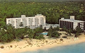 Ocho Rios, Jamaica   JAMAICA HILTON HOTEL Bird's Eye View  ROADSIDE  Postcard