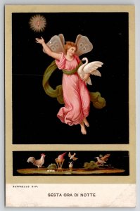 Raffaello Sanzio High Renaissance Artist Sixth Hour of the Night Postcard L37