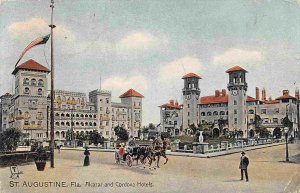 Alcazar & Cordova Hotels St Augustine Florida 1913 postcard