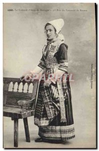 Old Postcard Folklore The costume & # 39Anne Brittany 1st prize Rennes