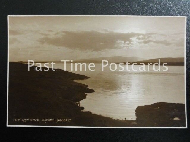 c1930 RPPC - Loch Etive, Sunset - Judges Ltd