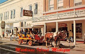 Main Street In Downtown Shopping Area Mackinac Island, Michigan MI
