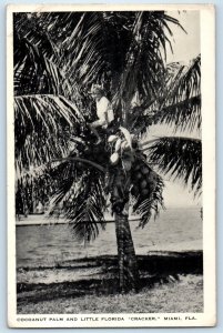 c1940 Miami Florida FL Vintage Postcard Cocoanut Palm Little Florida Cracker