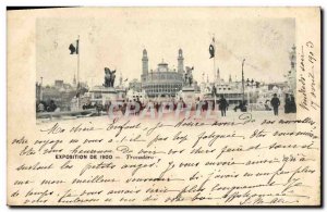 1900 Old Postcard From Paris Trocadero Exhibition