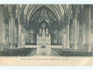 Unused Pre-1907 ACADEMY OF SACRED HEART CHAPEL St. Saint Louis Missouri MO Q1547