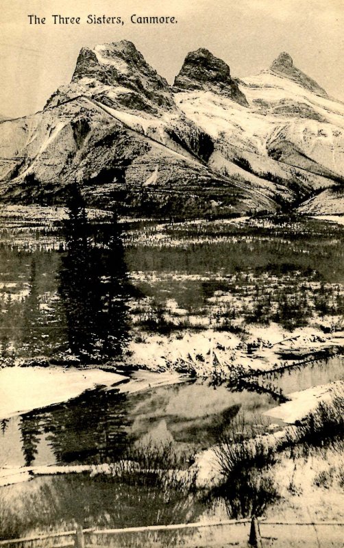 Canada - Alberta, Banff. Three Sisters.  