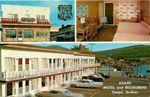 Canada, Quebec, Gaspe, Adams Motel & Restaurant, W. Schermer 98990-B