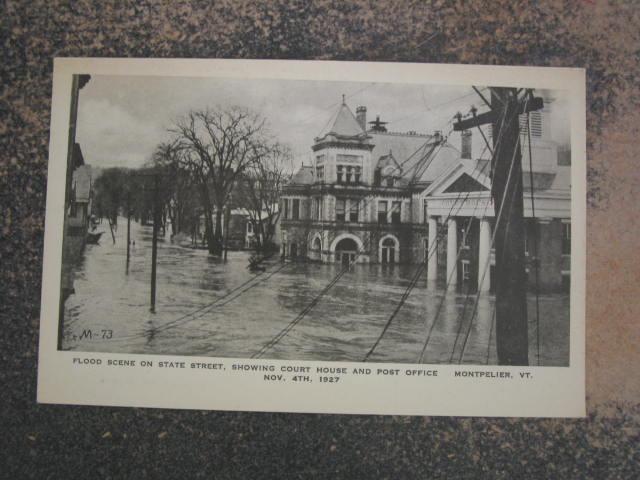 MONTPELIER VT FLOOD WRECKAGE COURT POST OFFICE c1910 PC