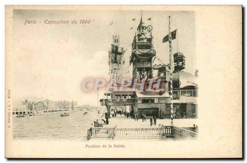 Postcard Modern Paris Expo 1900 Sweden Pavilion