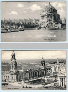 2 Postcards 1904 St. Louis World's Fair MOGUL EGYPTIAN CIGARETTES Buildings