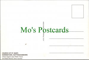 Nottinghamshire Postcard - Edwinstowe, Church of St Mary   RR18954