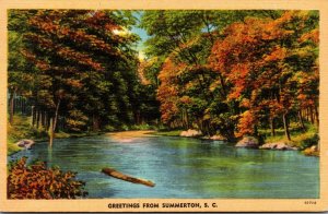 South Carolina Greetings From Summerton 1951