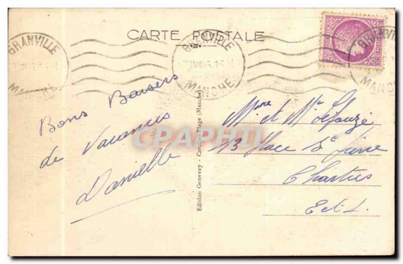 Carolles Beach Old Postcard Vallee du Lude