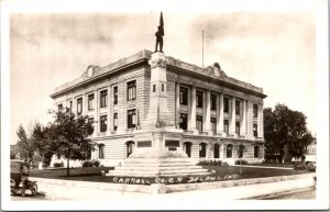 Real Photo Postcard Carroll County Court House in Delphi,  Indiana