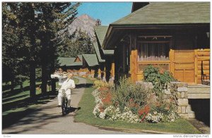 Room Service At Jasper Park Lodge Comes Via Cycle & Scooter, Jasper, Alberta,...