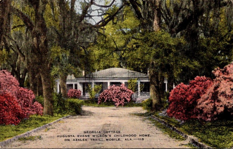 Alabama Mobile Azalea Hill Georgia Cottage Augusta Evans Wilson's Childh...