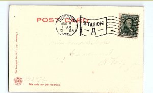 Postcard SCHOOL SCENE Cambridge Massachusetts MA AI5317