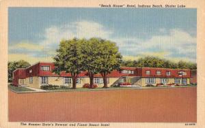 Monticello Indiana Beach House Hotel Shafer Lake Antique Postcard J60602