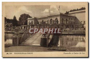 Postcard Old Cars of the Orne bridge and Casino du Lac