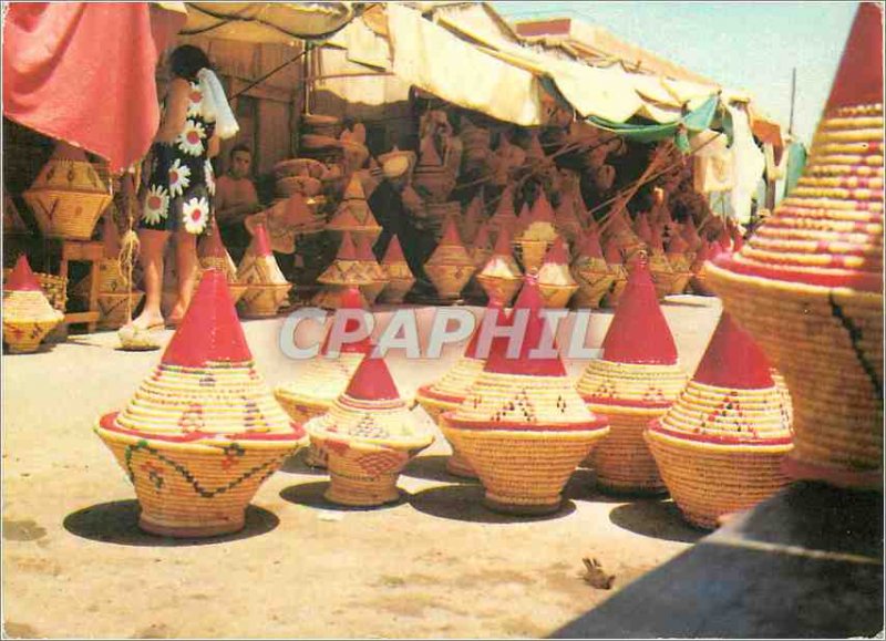 Postcard Modern Marrakech basketry merchants (bread baskets)