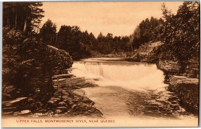 Upper Falls Montmorency River Near Quebec Vintage Undivided Back Postcard R12