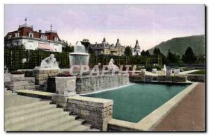 Old Postcard Baden Baden Josefinen Der Brunnen in den Gonner anlagen