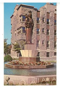 Canada - QC, Quebec City. Ste Anne de Beaupre.Monumental Fountain, Statue 