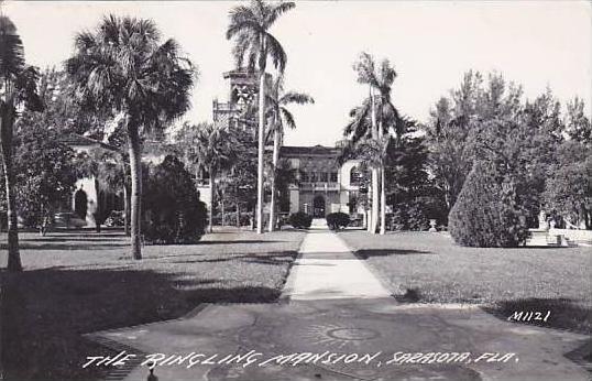 Florida Sarasota Ringling Mansion Real Photo RPPC
