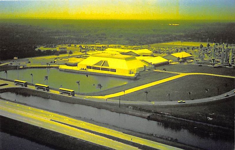 Aerial view of spaceport Florida, USA Space Unused 