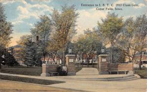 Cedar Falls Iowa Class Gate Entrance Antique Postcard K85437